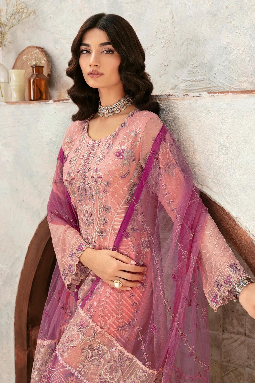 D-1201 | Rangoon by Ramsha chiffon collection Vol 12
