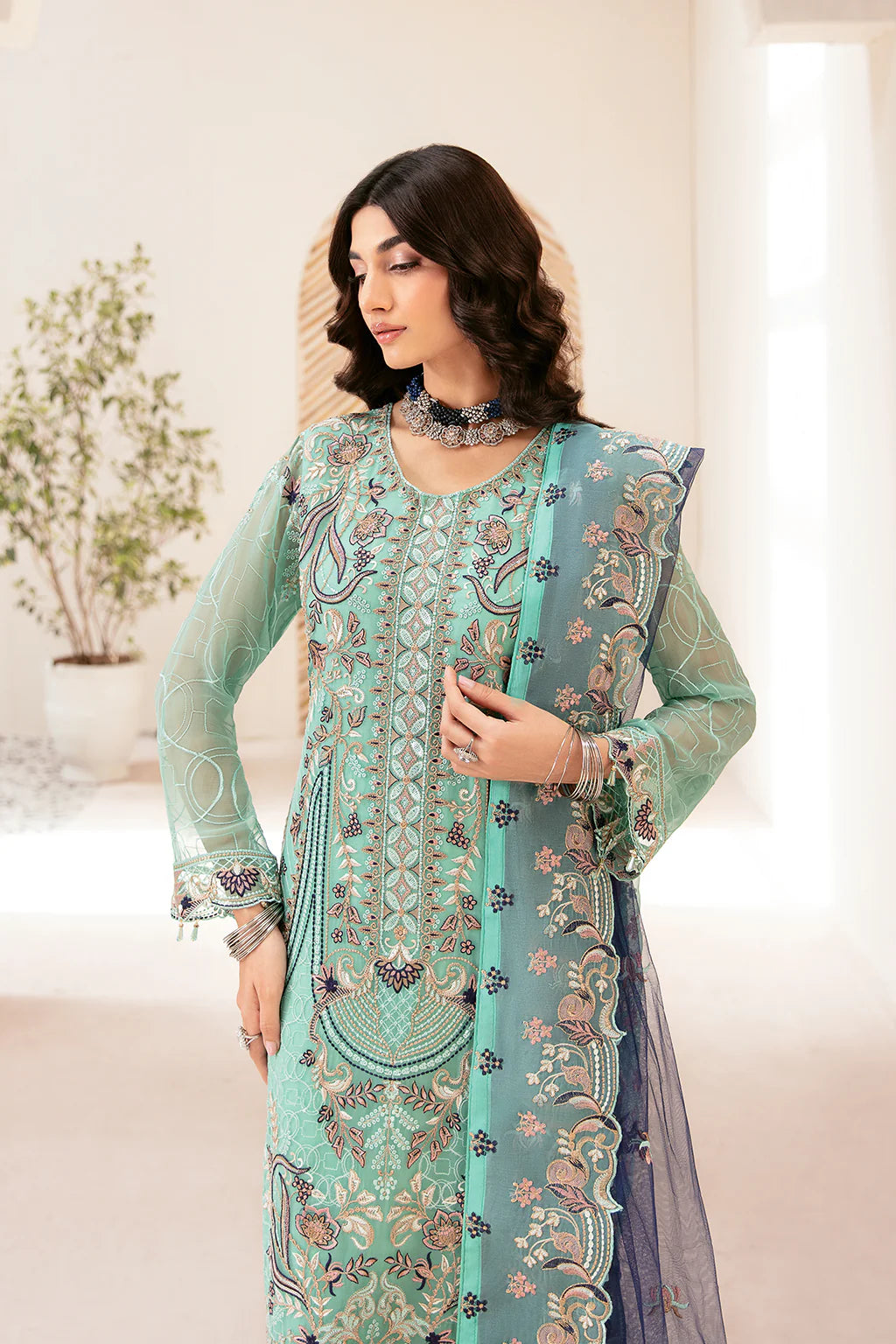 D-1207 | Rangoon by Ramsha chiffon collection Vol 12