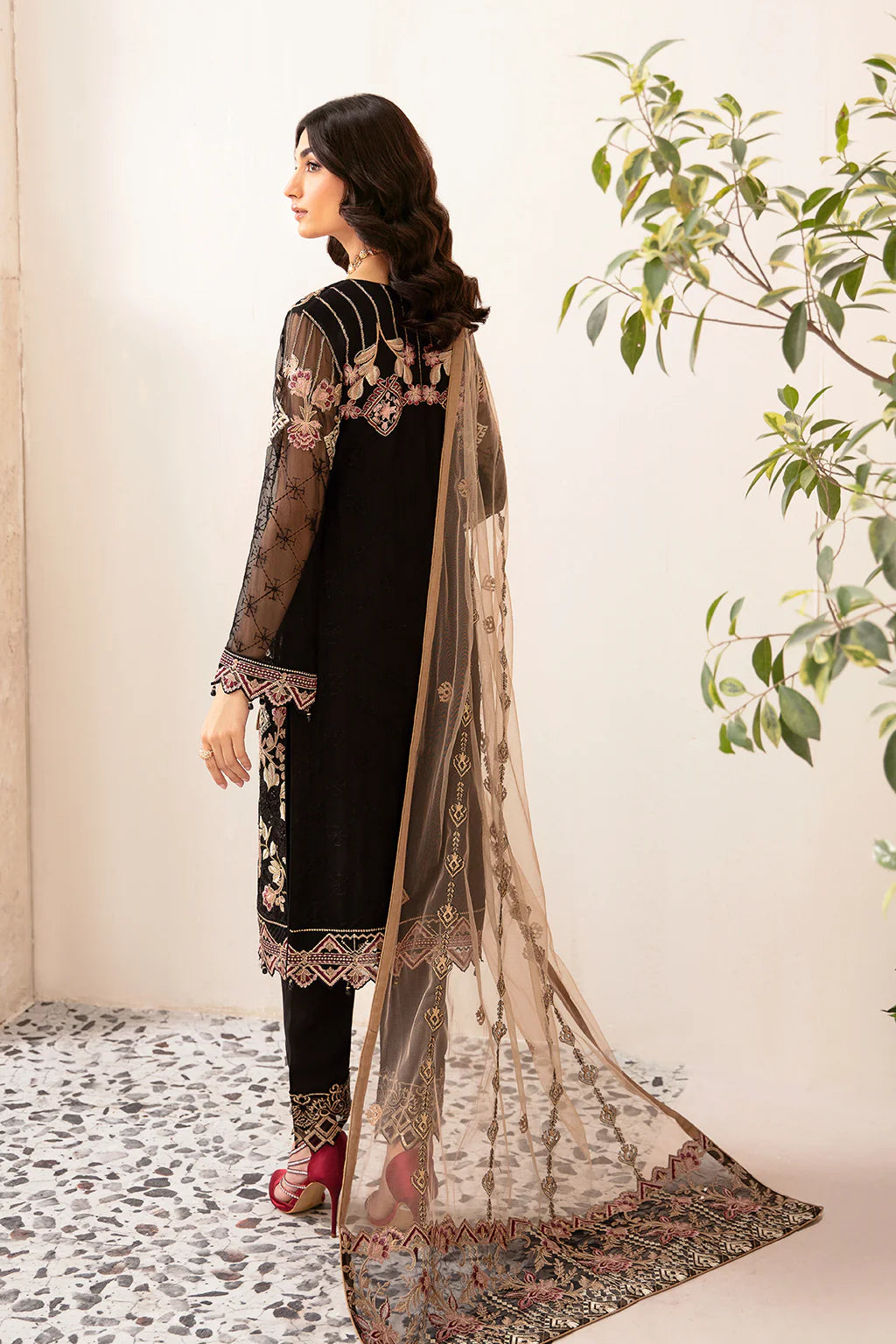 D-1204 | Rangoon by Ramsha chiffon collection Vol 12