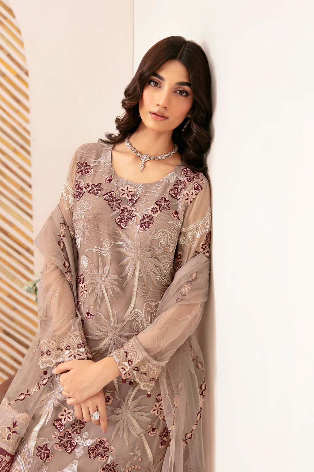 D-1206 | Rangoon by Ramsha chiffon collection Vol 12