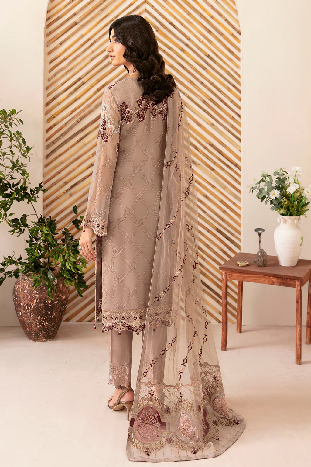 D-1206 | Rangoon by Ramsha chiffon collection Vol 12