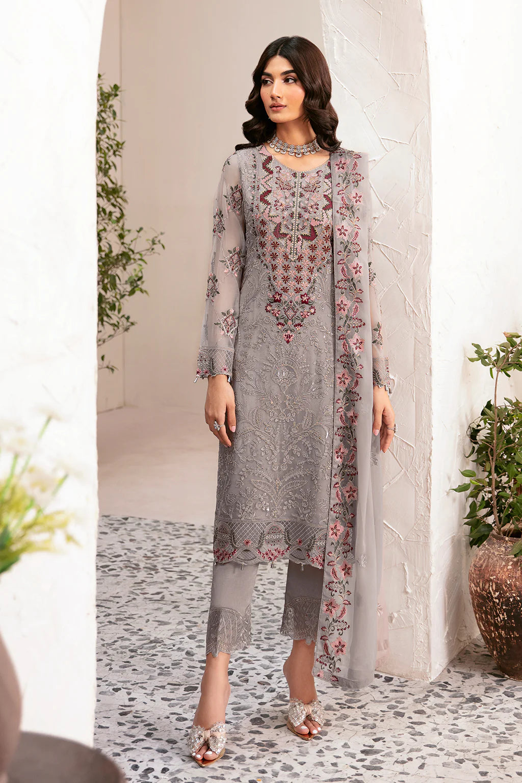 D-1210 | Rangoon by Ramsha chiffon collection Vol 12