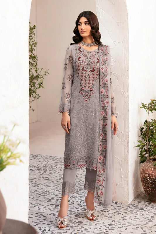 D-1210 | Rangoon by Ramsha chiffon collection Vol 12