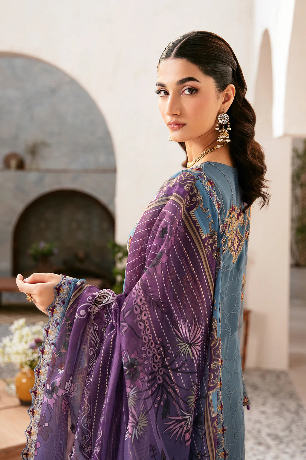 D-1202 | Rangoon by Ramsha chiffon collection Vol 12