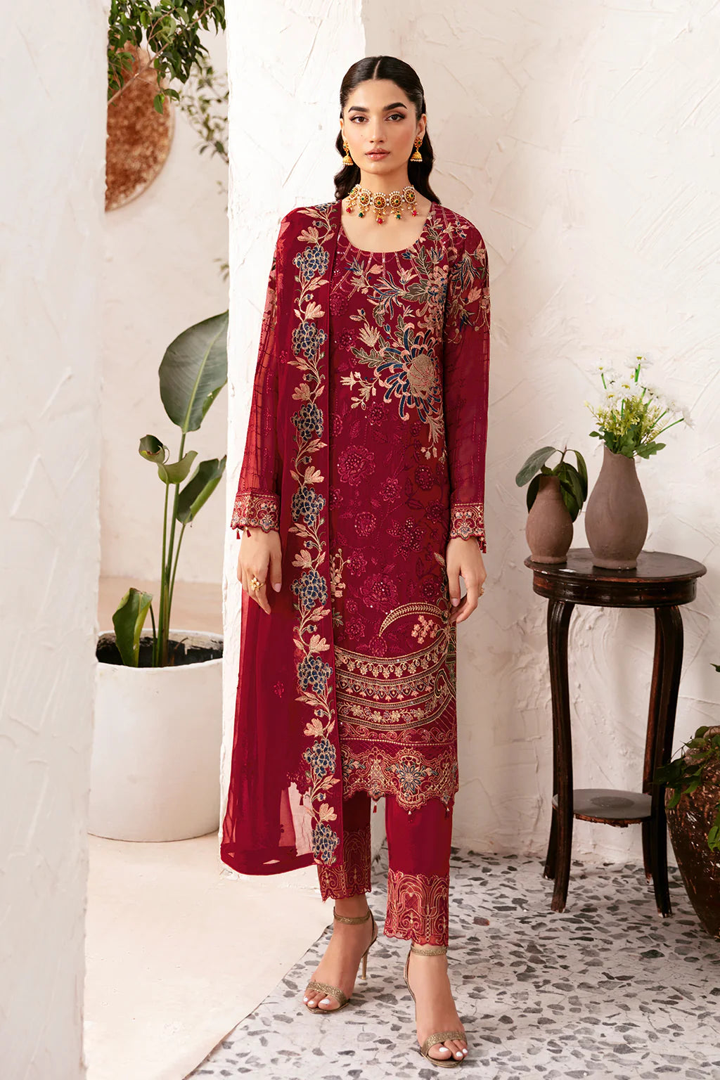 D-1205 | Rangoon by Ramsha chiffon collection Vol 12