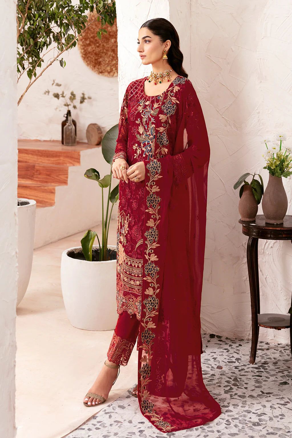 D-1205 | Rangoon by Ramsha chiffon collection Vol 12