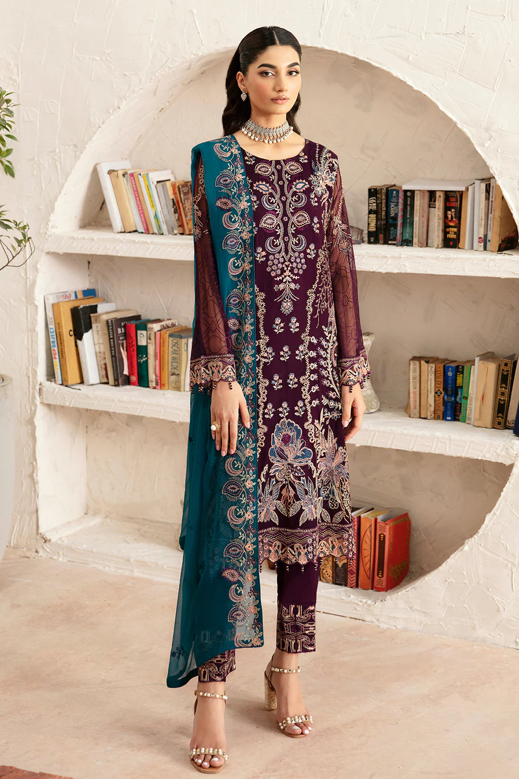 D-1211 | Rangoon by Ramsha chiffon collection Vol 12