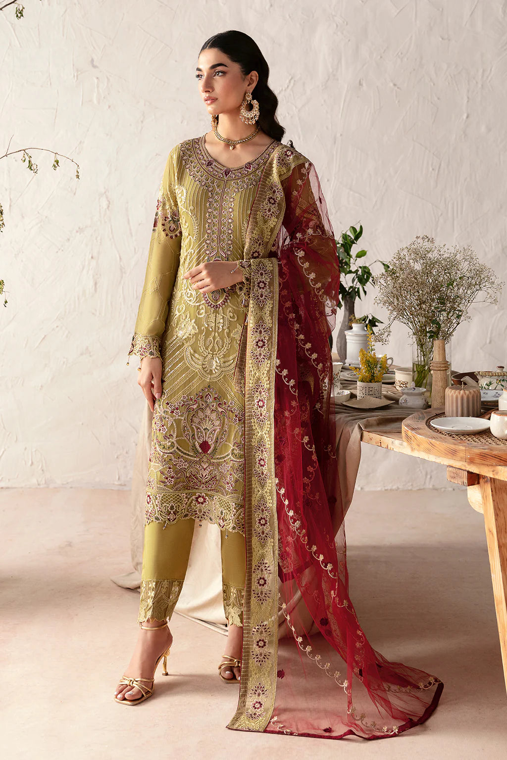 D-1203 | Rangoon by Ramsha chiffon collection Vol 12