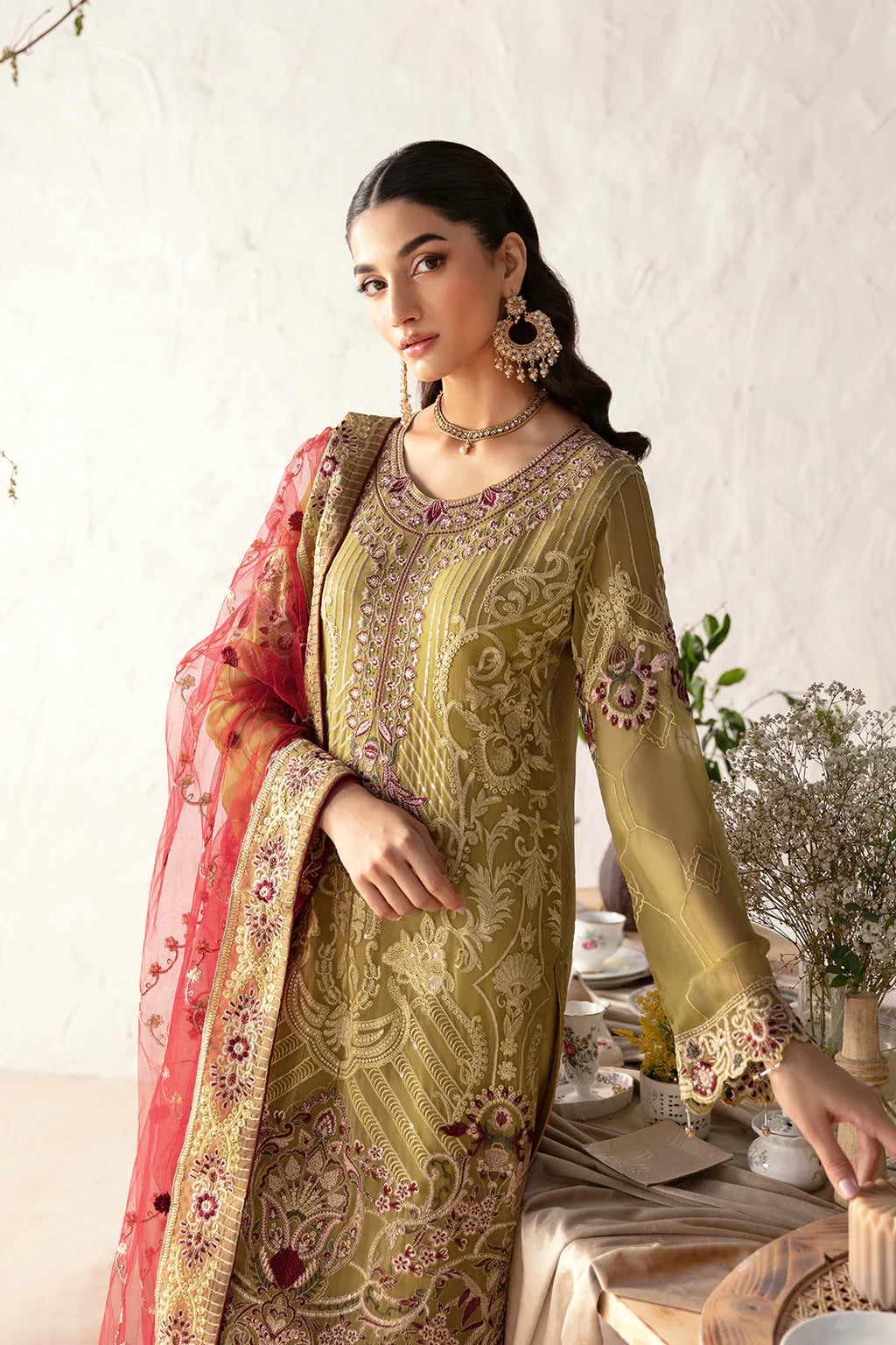 D-1203 | Rangoon by Ramsha chiffon collection Vol 12