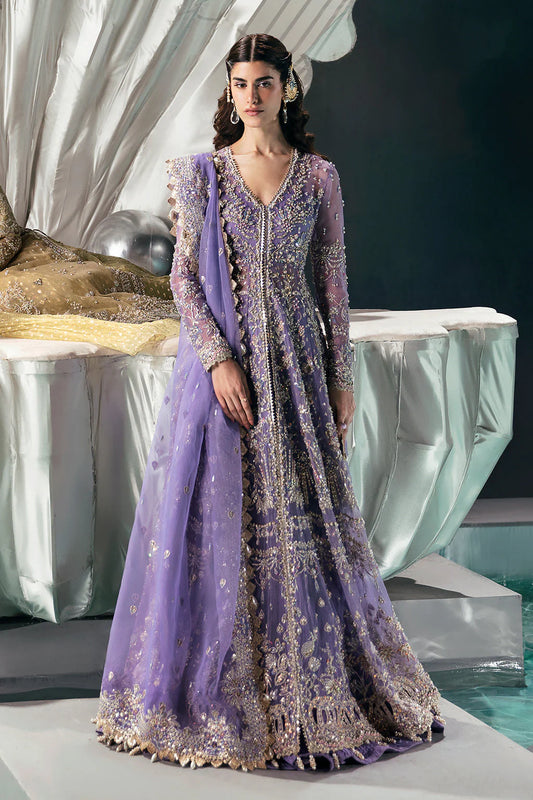 Maria B Afrozeh – Eloah | Lilac Organza Embroidered Peshwas & Embellished Dupatta