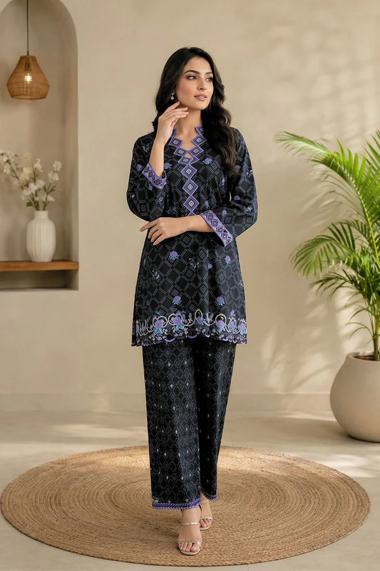 Obsidian Tapestry - Sahar Neutral Edit 2 Pc Printed Unstitched