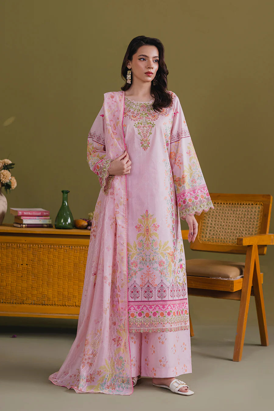 Ember - Zeenat Printed Luxury Pret ( 3Pcs )