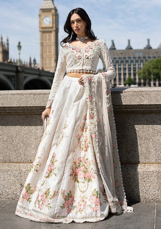 Maria B | Soiree 25 | Unstitched Luxury Formals Vol-01 – MWF#02 (Off-White)