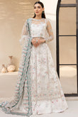 Farasha Moonlight Mist | Luxury Embroidered Net Formal Suit