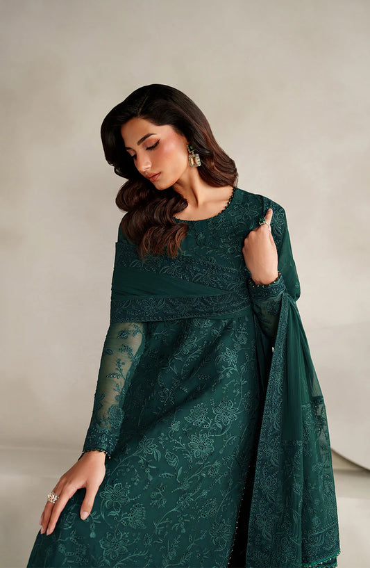 Zarif "Sayah" (ZE-MT-06) – Luxury Boring Embroidered Chiffon 3-Piece Festive Suite