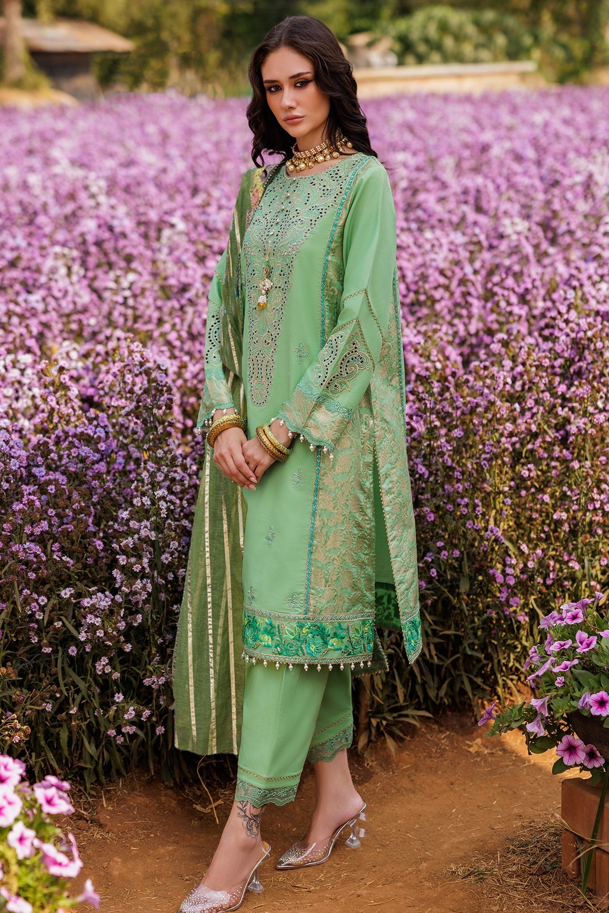 Charizma Zouq Eid Edit CZ5-04 – Premium Embroidered Lawn 3 Piece Unstitched Suit