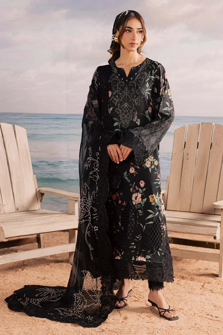 NSG-224 NUREH | EMBROIDERED AND PRINTED LAWN