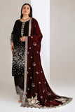 NUREH Maya Embroidered Velvet Unstitched 3Pc Suit NW-113