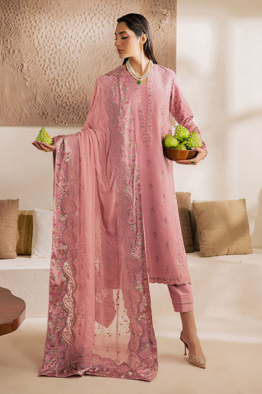 Nureh NE-216 – Luxury Embroidered Lawn Karandi 3 Piece Unstitched Suit | Chiffon Dupatta