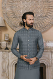 Nayab Wash & Wear With Waistcoats D-07 | Chawla Fabrics