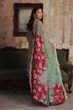 Sahar Winter '25 - Aurora Bloom (Green) Embroidered & Printed Cotton Viscose Suit