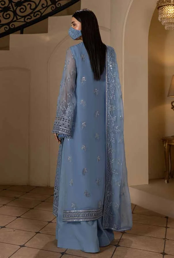 Chandani Kuch Khas By Flossie Premium Chiffon 3pc Unstitched Suit - CH-103