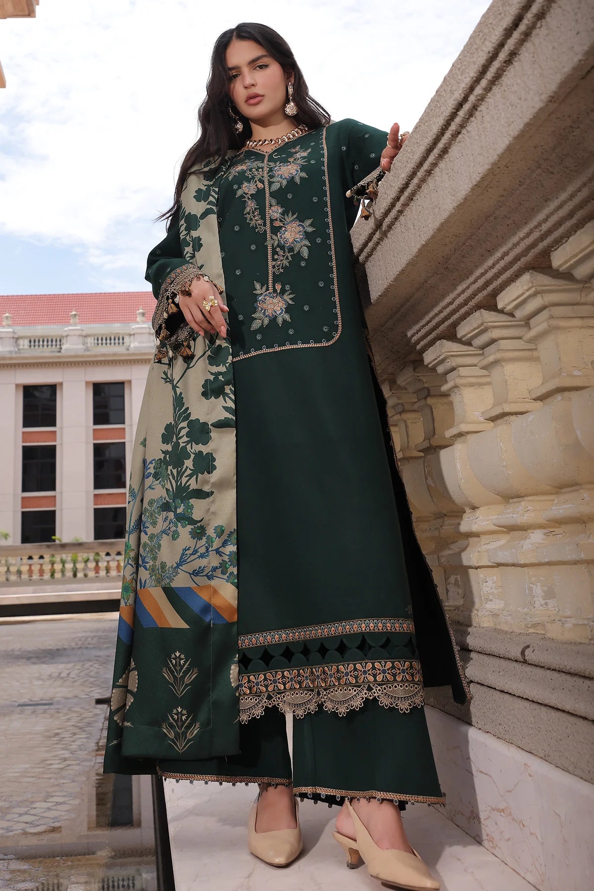 Poshima Embroidered Peach Leather Collection Vol 3 | PSW6-24
