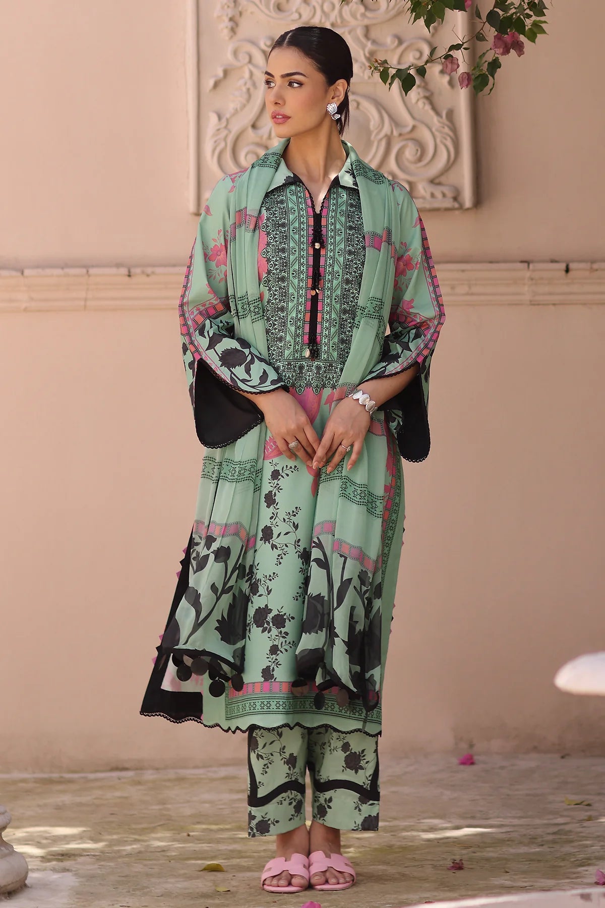 Charizma 3-PC Unstitched Printed Lawn C-Print Vol 2 - CP6-19