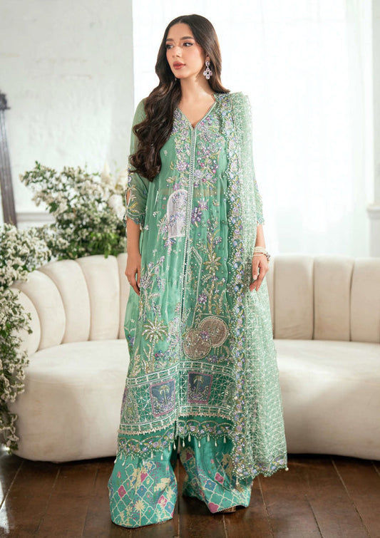 Mushq Sham Shandaar Embroidered Chiffon Unstitched 3Pc Suit MSS 4