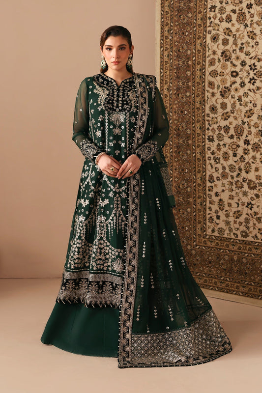 Neorah by Xenia D-05 QAIFA| Formals Unstitched Chiffon Embroidered 3 Piece Suit XE26UN - Festive Collection