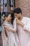 Nayab - Pink Handwork Embroidered Zari Organza Luxury Formal Unstitched Suit | Rang Rasiya