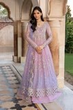 Rang Rasiya  by CHIFFON FORMALS Basma - Crystal Lilac Embroidered Chiffon Formal Suit (Unstitched 3-Piece)