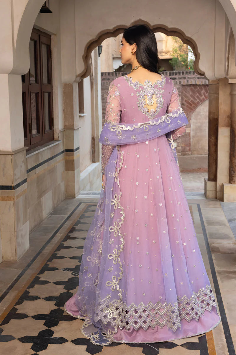 Rang Rasiya  by CHIFFON FORMALS Basma - Crystal Lilac Embroidered Chiffon Formal Suit (Unstitched 3-Piece)