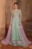Rang Rasiya Zoha - Ocean Mist Embroidered Chiffon Formal Suit (Unstitched 3-Piece)
