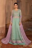 Rang Rasiya Zoha - Ocean Mist Embroidered Chiffon Formal Suit (Unstitched 3-Piece)
