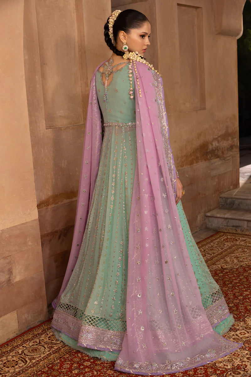 Rang Rasiya Zoha - Ocean Mist Embroidered Chiffon Formal Suit (Unstitched 3-Piece)