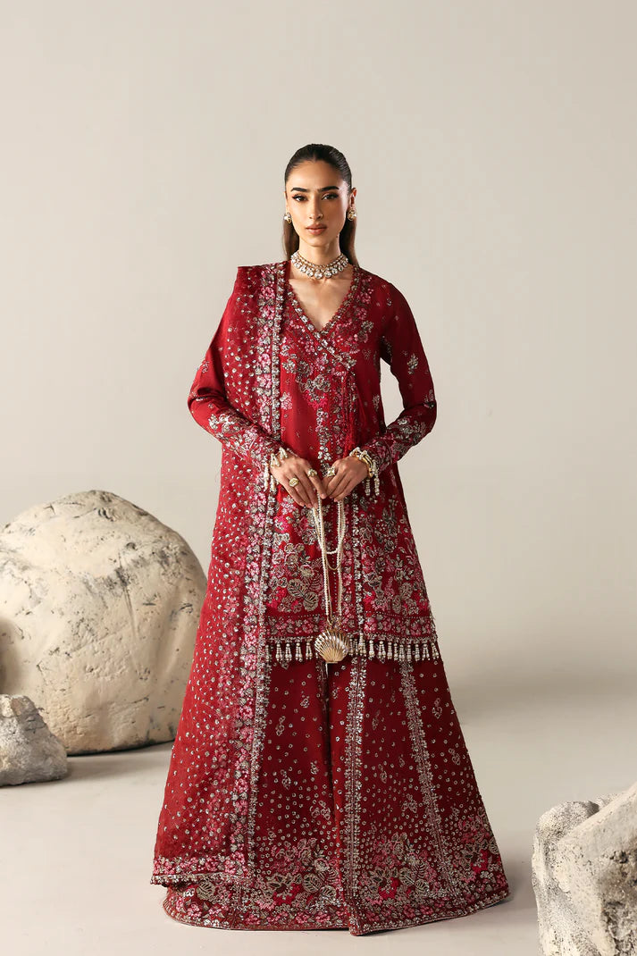 Emaan Adeel – Serenity Bloom | Serein Luxe Silk ’25 – Embroidered Raw Silk 3-Piece Suite