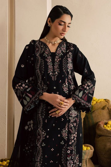 Nureh NE-221 – Luxury Embroidered Lawn Karandi 3 Piece Unstitched Suit | Chiffon Dupatta