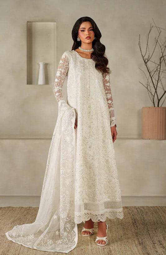 Zarif "Sahil" (ZE-MT-03) – Luxury Embroidered Organza 3-Piece Festive Suite