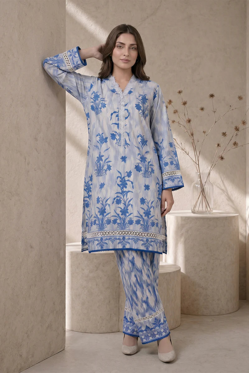Silver Fern - Sahar Neutral Edit 2 Pc Printed Unstitched