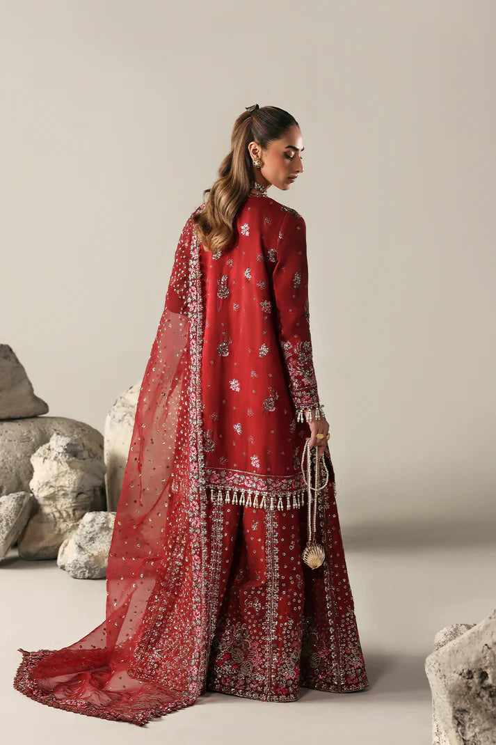 Emaan Adeel – Serenity Bloom | Serein Luxe Silk ’25 – Embroidered Raw Silk 3-Piece Suite