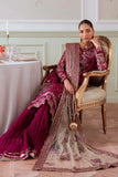 Nureh by FLANORA  NEL-78 Luxury Embroidered Organza Unstitched Suit with Net Dupatta