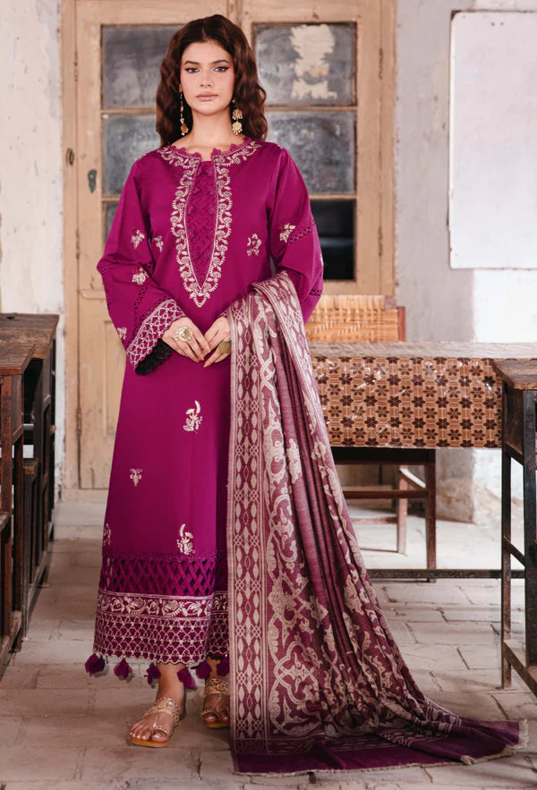 ONORA CHAPTER 2 - D07 | Embroidered Khaddar 3-Piece Unstitched Suit wi ...