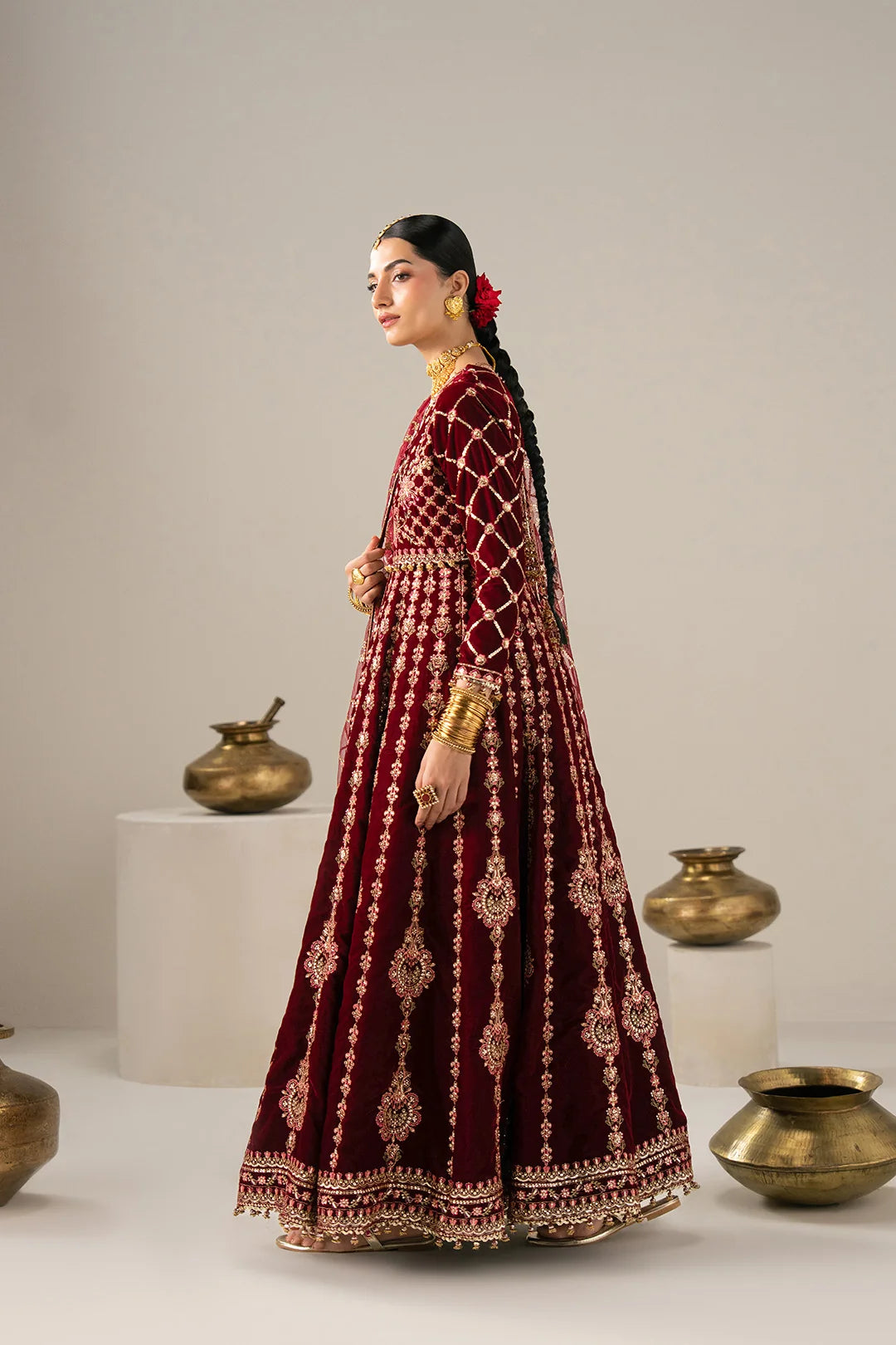 Virsa Velvet Edit By Alizeh | AF-VLT-2284-Gajra