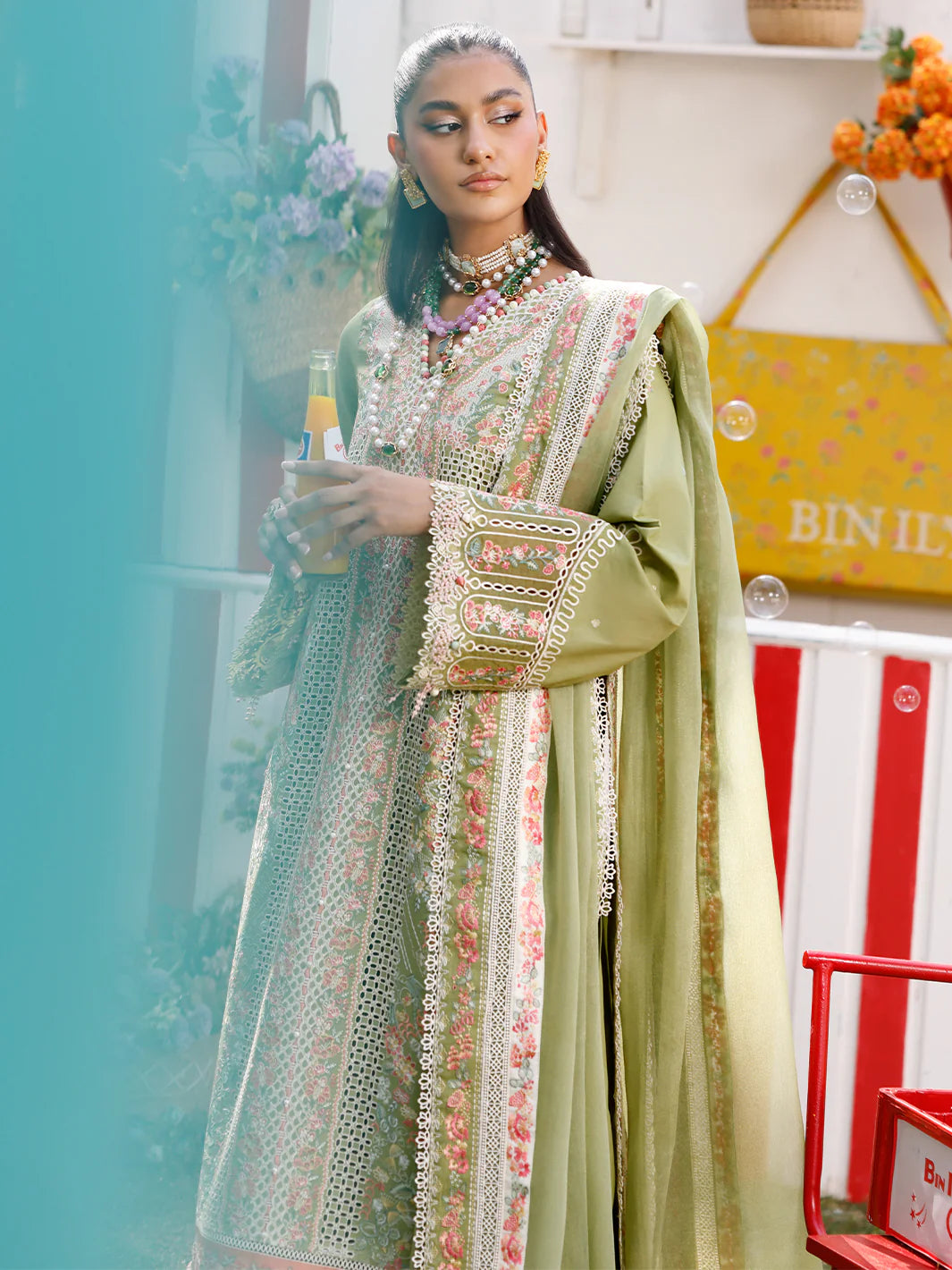 33 - A | 3 PC Luxury Lawn - BIN ILYAS