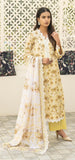 Mashaál by Riaz Arts – D/03     | Embroidered Lawn Shirt with Embroidered Lawn Voile Dupatta