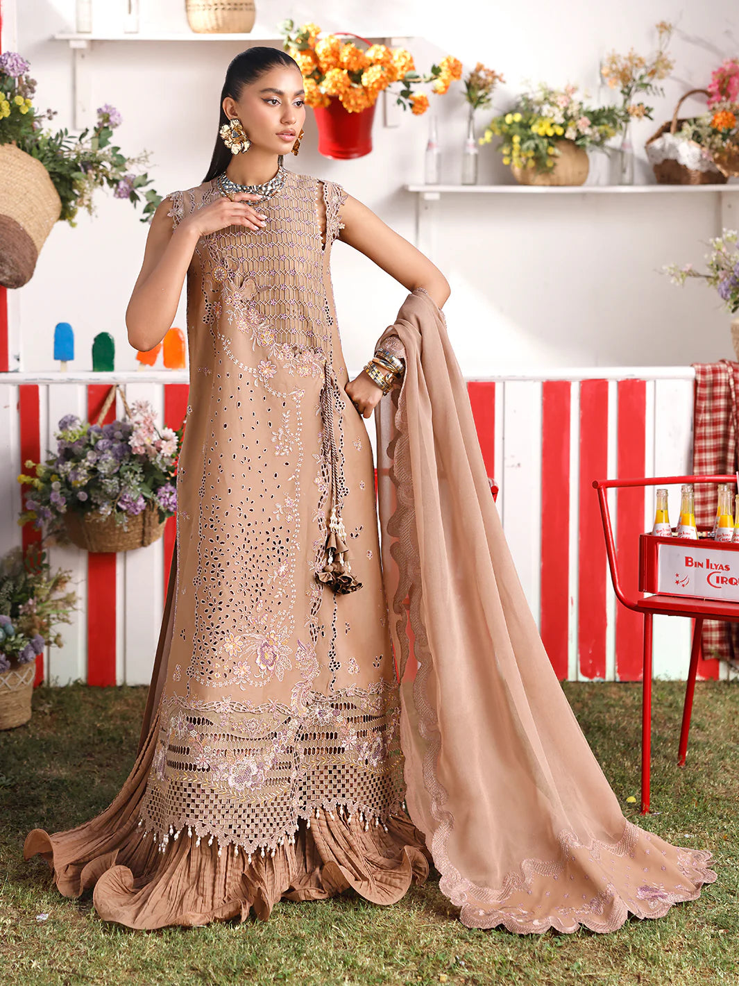 34 - A | 3 PC Luxury Lawn - BIN ILYAS