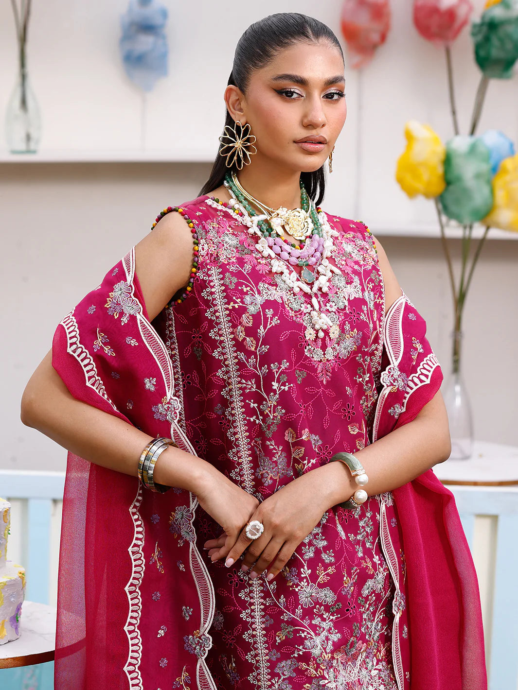 35 - B | 3 PC Luxury Lawn - BIN ILYAS