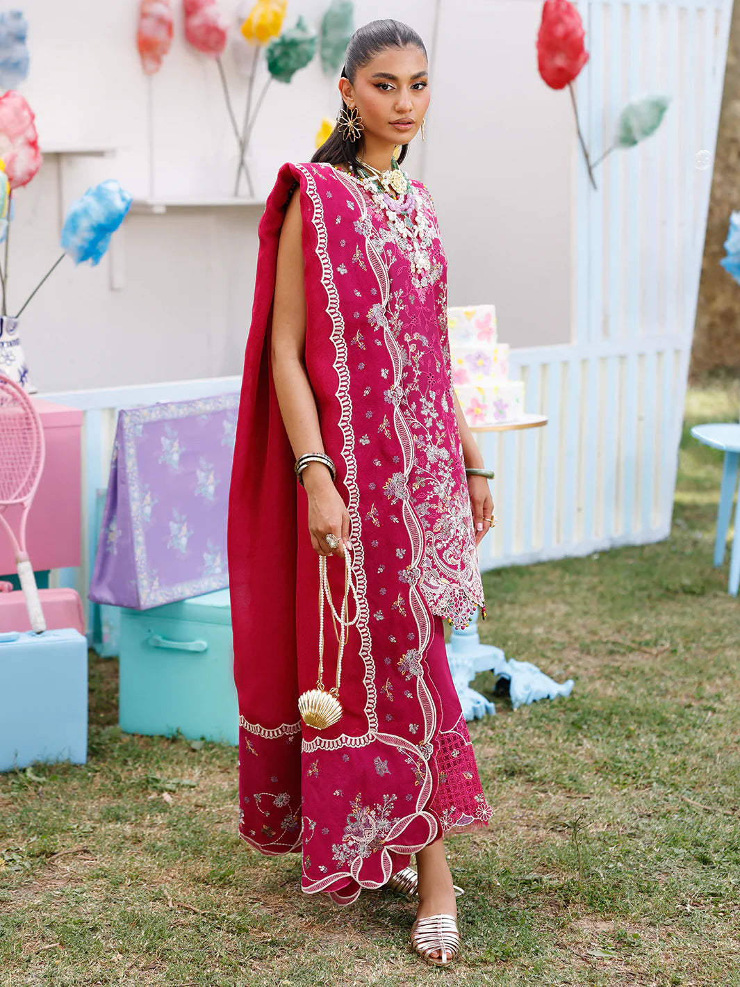 35 - B | 3 PC Luxury Lawn - BIN ILYAS