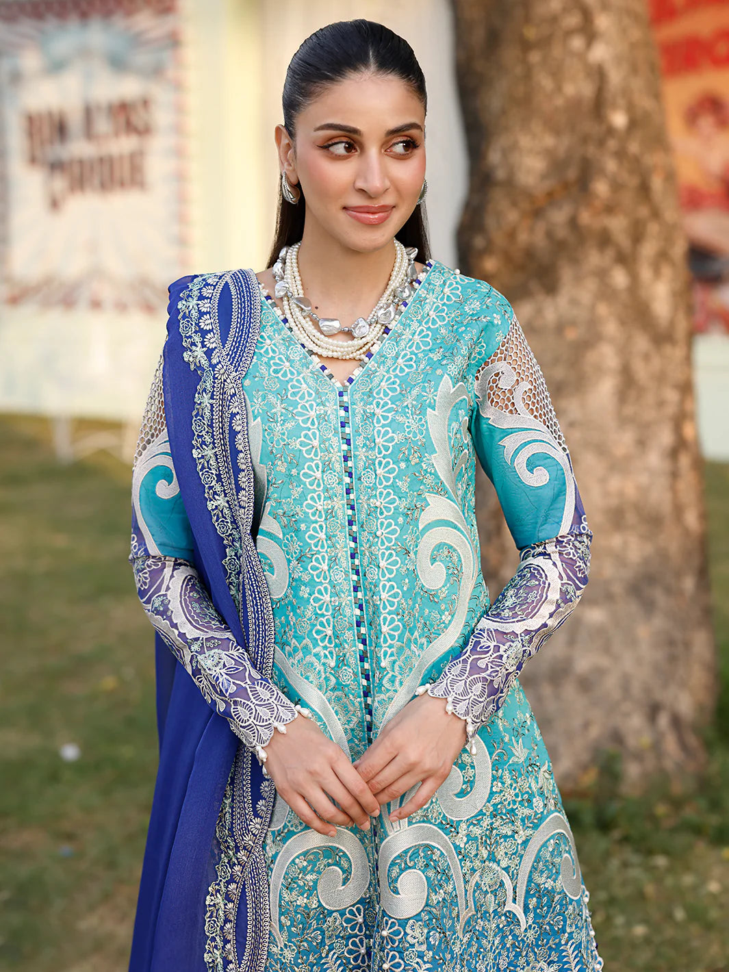 36 - A | 3 PC Luxury Lawn - BIN ILYAS